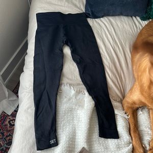 Set active sculpt flex black leggings Size medium, worn once